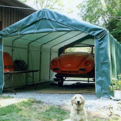 Rhino Shelter | 10’W x 20’L x 8’H Instant Garage (House Style) | GA102008HGN / GA102008HTN