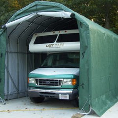 Rhino Shelter | 12'Wx20'Lx12'H Instant Garage (Barn Style) | PB122012BGN, PB122012BGY