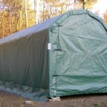 Rhino Shelter | 12’W x 24’L x 10’H Instant Garage (Barn Style) | PB122410BGN, PB122410BGY
