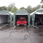 Rhino Shelter | 12’W x 24’L x 10’H Instant Garage (Barn Style) | PB122410BGN, PB122410BGY