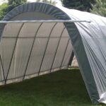 Rhino Shelter | 14’W x 24’L x 10’H Instant Garage – (Round Style) | GA142410RGN, GA142410RGY,  GA142410RTN