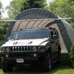 Rhino Shelter | 14’W x 24’L x 10’H Instant Garage – (Round Style) | GA142410RGN, GA142410RGY,  GA142410RTN