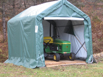 Rhino Shelter | 8'W x 8'L x 8'H Storage Shed (House) | SH080808HGY / SH080808HGN