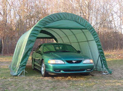 Rhino Shelter | 12’W x 20’L x 8’H Instant Garage (Round) | GA122008RGY / GA122008RGN / GA122008RTN