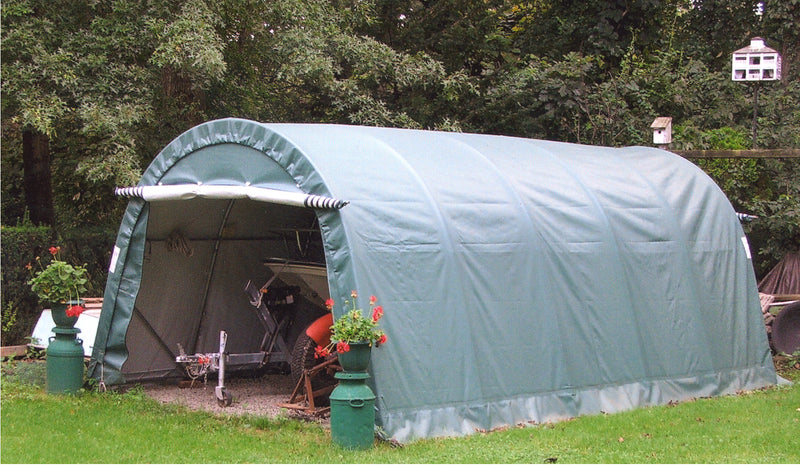 Rhino Shelter | 12’W x 20’L x 8’H Instant Garage (Round) | GA122008RGY / GA122008RGN / GA122008RTN