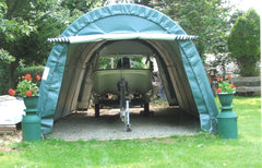 Rhino Shelter | 12’W x 20’L x 8’H Instant Garage (Round) | GA122008RGY / GA122008RGN / GA122008RTN