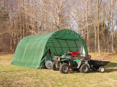 Rhino Shelter | 12’W x 20’L x 8’H Instant Garage (Round) | GA122008RGY / GA122008RGN / GA122008RTN