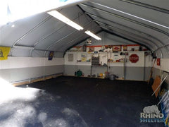 Rhino Shelter | 22'Wx24'Lx12'H Instant 2-Car Garage (Peak Style) | GA222412HGN, GA222412HGY, GA222412HTN