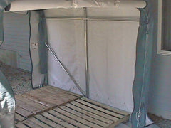 Rhino Shelter | 8'W x 8'L x 8'H Storage Shed (House) | SH080808HGY / SH080808HGN