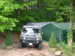 Rhino Shelter | 12’W x 20’L x 8’H Instant Garage (Round) | GA122008RGY / GA122008RGN / GA122008RTN