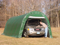 Rhino Shelter | 12’W x 20’L x 8’H Instant Garage (Round) | GA122008RGY / GA122008RGN / GA122008RTN