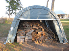 Rhino Shelter | 12’W x 20’L x 8’H Instant Garage (Round) | GA122008RGY / GA122008RGN / GA122008RTN