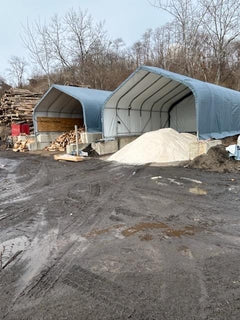 Rhino Shelter | 22'Wx24'Lx12'H Instant 2-Car Garage (Peak Style) | GA222412HGN, GA222412HGY, GA222412HTN