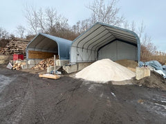 Rhino Shelter | 22'Wx24'Lx12'H Instant 2-Car Garage (Peak Style) | GA222412HGN, GA222412HGY, GA222412HTN