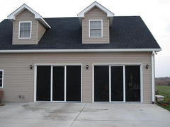 Lifestyle Garage Screen Door with Center Passage Door