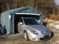 Rhino Shelter | 12’W x 20’L x 8’H Instant Garage (House) | GA122008HGY / GA122008HGN / GA122008HTN