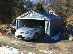 Rhino Shelter | 12’W x 20’L x 8’H Instant Garage (House) | GA122008HGY / GA122008HGN / GA122008HTN