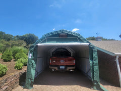 Rhino Shelter | 12’W x 20’L x 10’H Instant Garage (Barn Style) | PB122010BGN, PB122010BGY