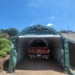 Rhino Shelter | 12’W x 24’L x 10’H Instant Garage (Barn Style) | PB122410BGN, PB122410BGY