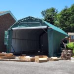 Rhino Shelter | 12’W x 24’L x 10’H Instant Garage (Barn Style) | PB122410BGN, PB122410BGY