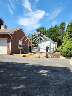 Rhino Shelter | 12’W x 20’L x 10’H Instant Garage (Barn Style) | PB122010BGN, PB122010BGY