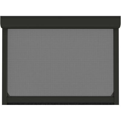 LARSON 9.42-ft x 8-ft Bronze Motorized Single Garage Door Screen |  Bronze | LM6049